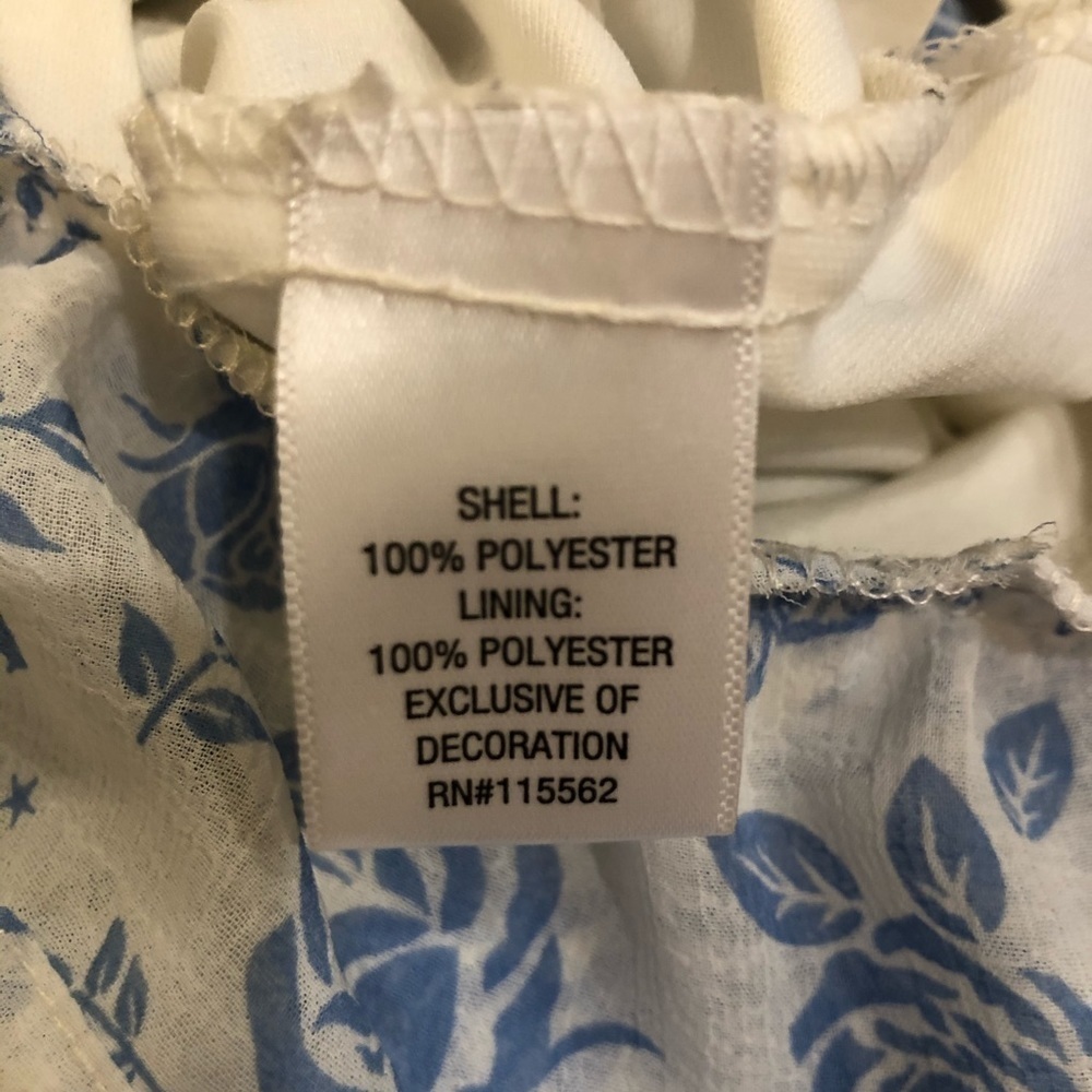 DISNEY Princess Blue Floral Ruffle Romper - Picture 7 of 7